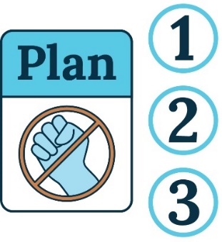 An icon of the Plan, with the numbers 1, 2 and 3.