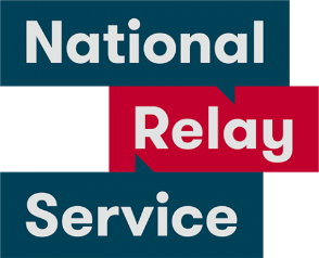 National relay service logo.