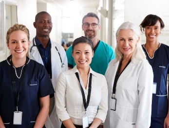 A group of health care professionals. 