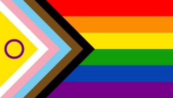 A rainbow flag representing the LGBTIQA plus community.