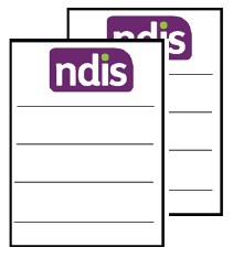 Two documents with NDIS logo.