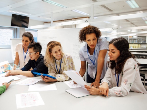 A group of researchers working together.