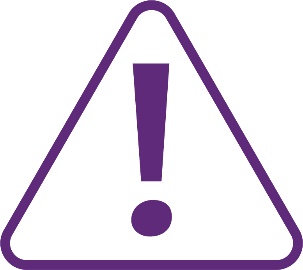 A warning icon.