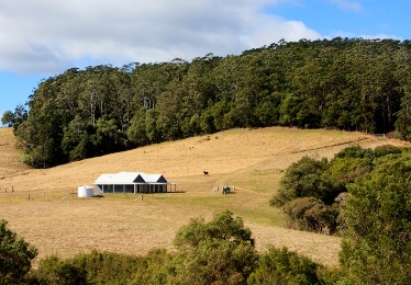 A house in the countryside.