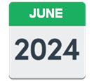 A calendar that says, 'June 2024'.