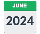 A calendar that says, 'June 2024'