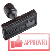 An approval stamp.