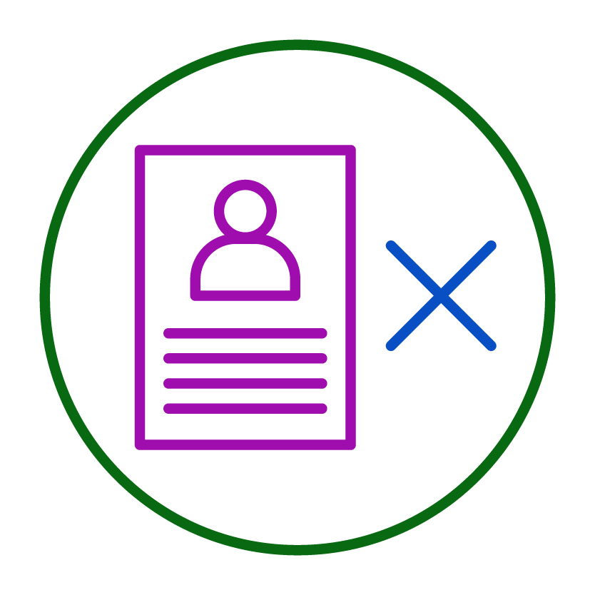 A cross next to a document with a person on it.