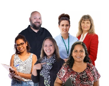 A group of providers smiling.