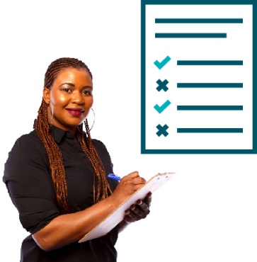 A provider writing in a document next to a Code of Conduct document.