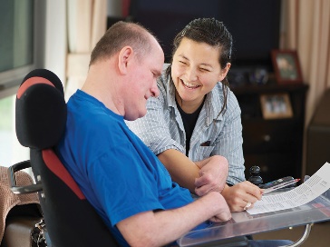 A provider supporting someone else.