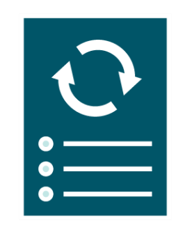 A document with a change icon.