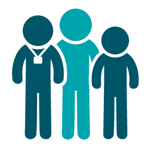 A provider, a carer and a family member. 