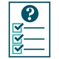 A document with a list of questions, with ticks next to all of them.